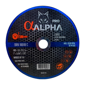 Disco de Corte 7 X 1.8 Extra Fino AC/AC INOX ALPHA PRO