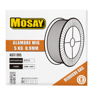 Alambre MIG 0.9 Rollo 5 Kilos MOSAY