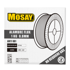 Alambre FLUX 0.8 Rollo 1 Kilo MOSAY