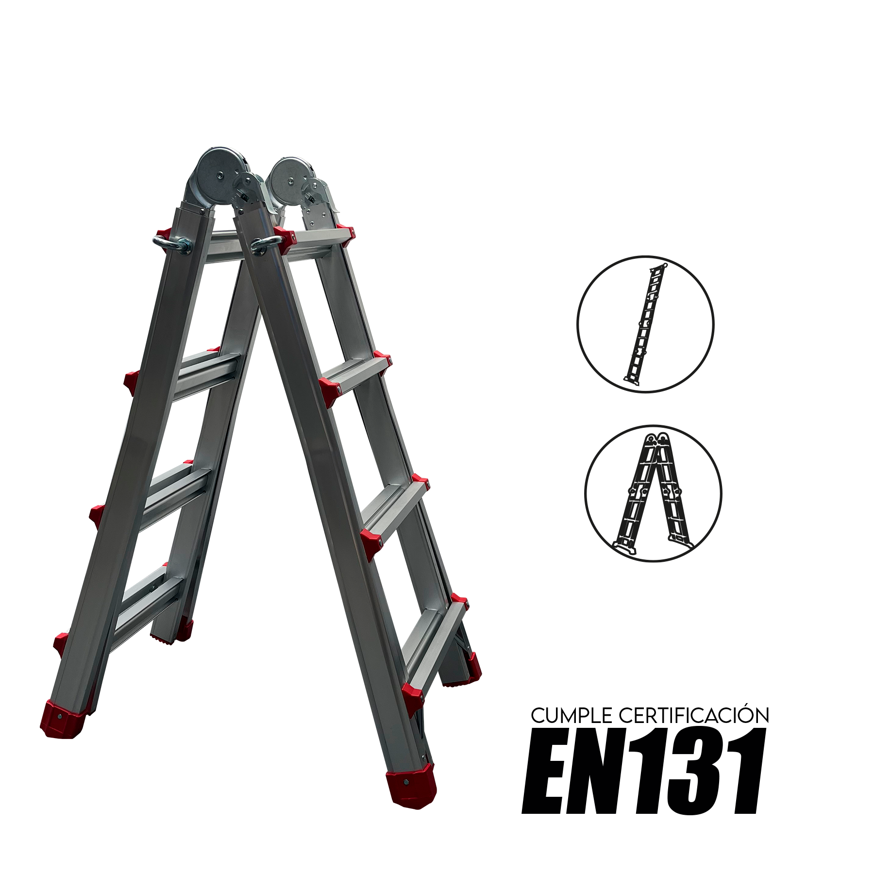 Escalera Telescópica Multifuncional 4X4 - Imagen 2