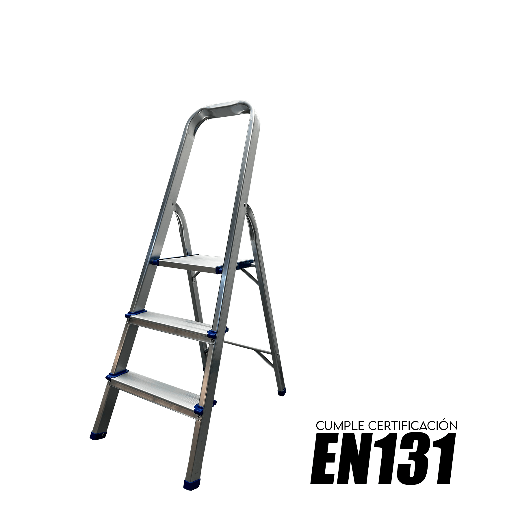Escalera de Aluminio Hogar 3 Peldaños - Imagen 2