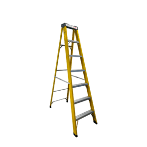 Escalera Fibra de Vidrio Tipo Tijera 6 Peldaños