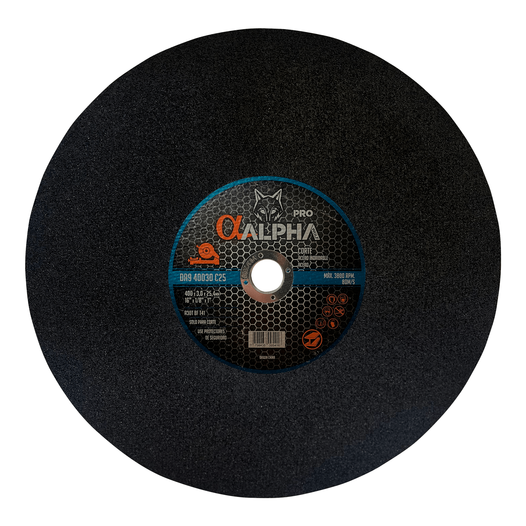 Disco de Corte Metal Alpha PRO 16" para Tronzadora