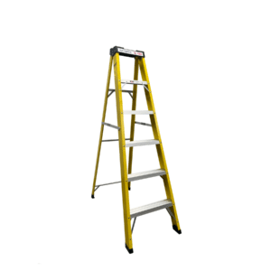 Escalera Fibra de Vidrio Tipo Tijera 5 Peldaños
